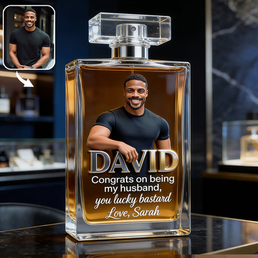 Cadeaux de Luxe pour Homme - Flacon de Parfum Personnalisé Rechargeable