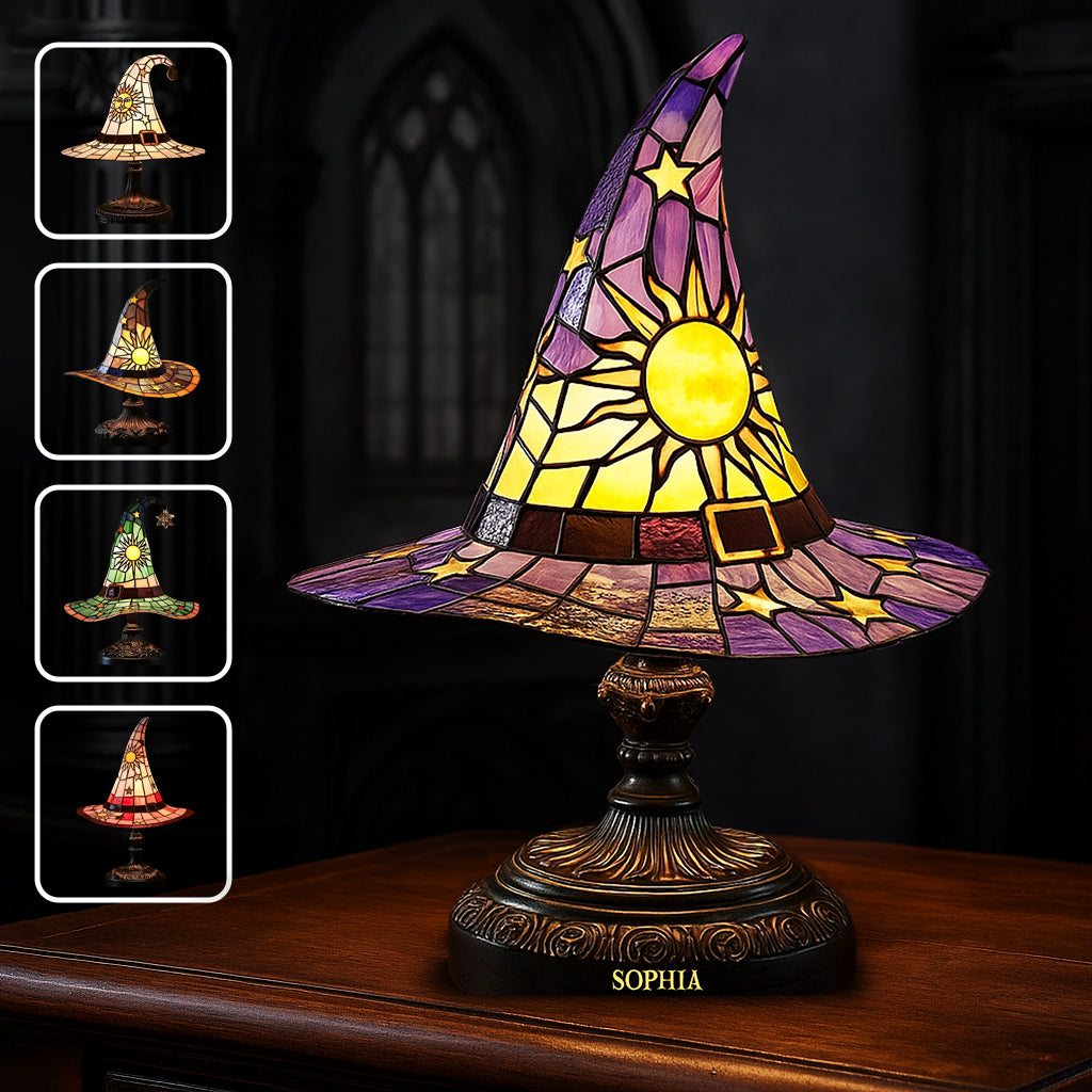 Stunning Witch Hat - Personalized Witch Custom Shaped Acrylic Plaque