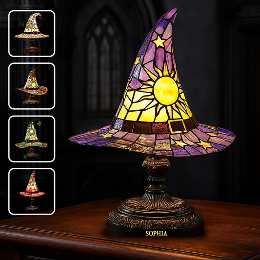 Chapeau de sorcière époustouflant - Plaque acrylique personnalisée en forme de sorcière