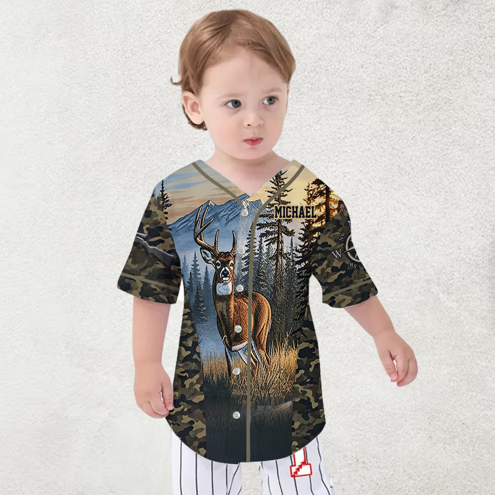 J'adore la chasse - Maillot de baseball de chasse personnalisé