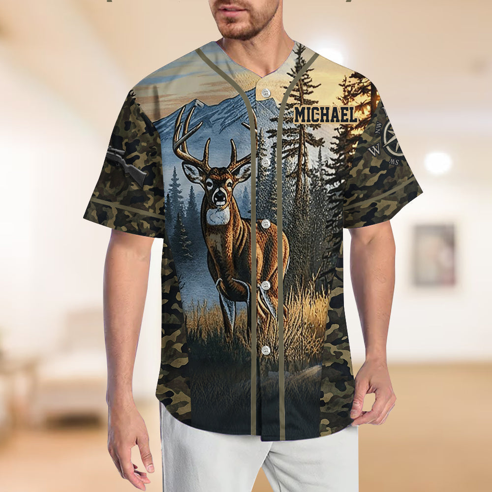 J'adore la chasse - Maillot de baseball de chasse personnalisé