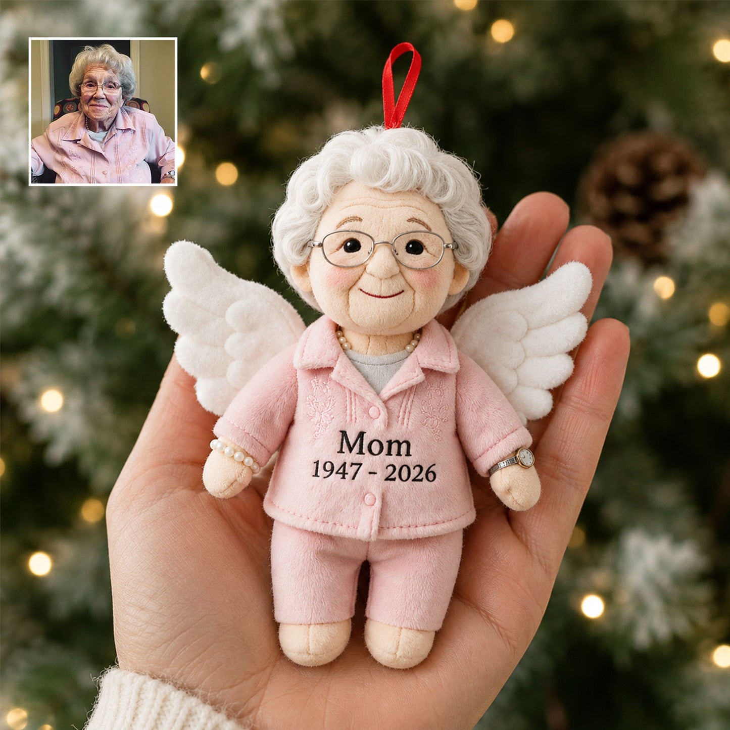 I'm Always With You - Personalized Memorial Plush Ornament