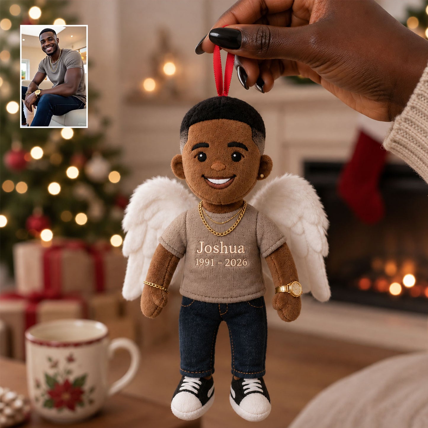 I'm Always With You - Personalized Memorial Plush Ornament