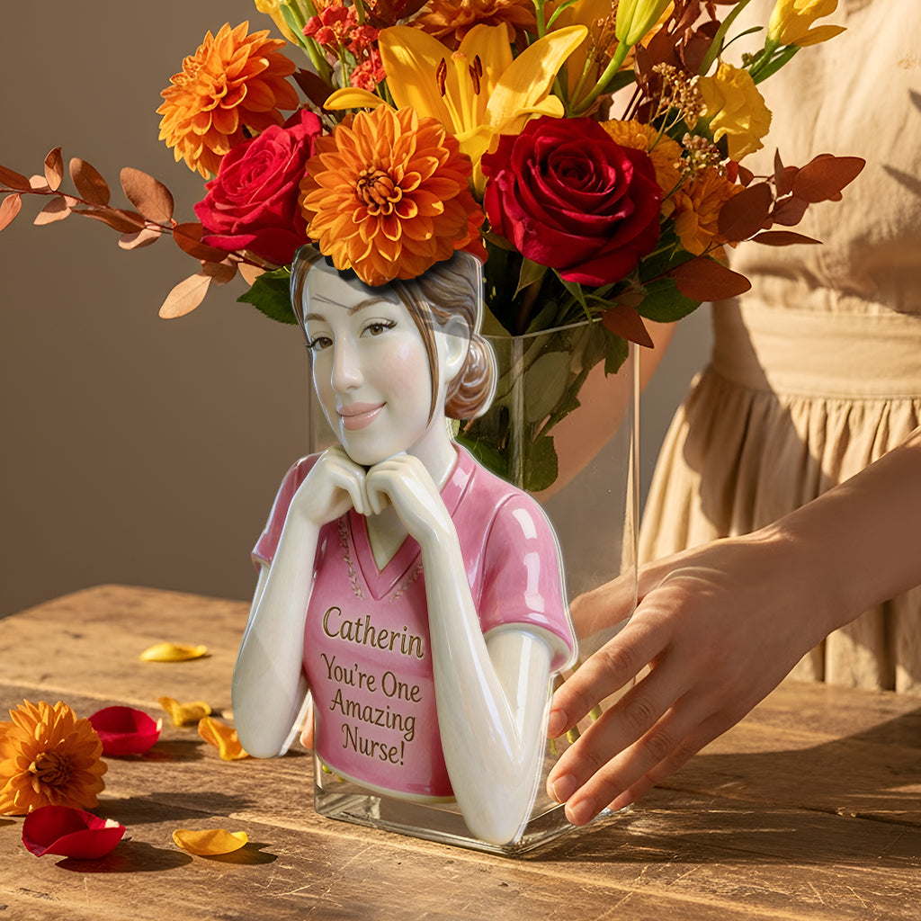 You're One Amazing Nurse - Personalized Nurse Acrylic Pot