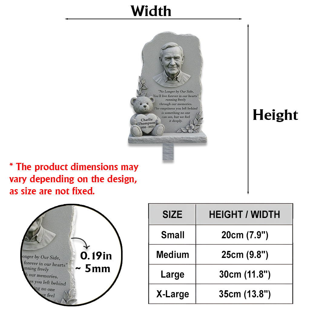 À jamais dans nos cœurs - Plaque commémorative personnalisée en acrylique pour jardin