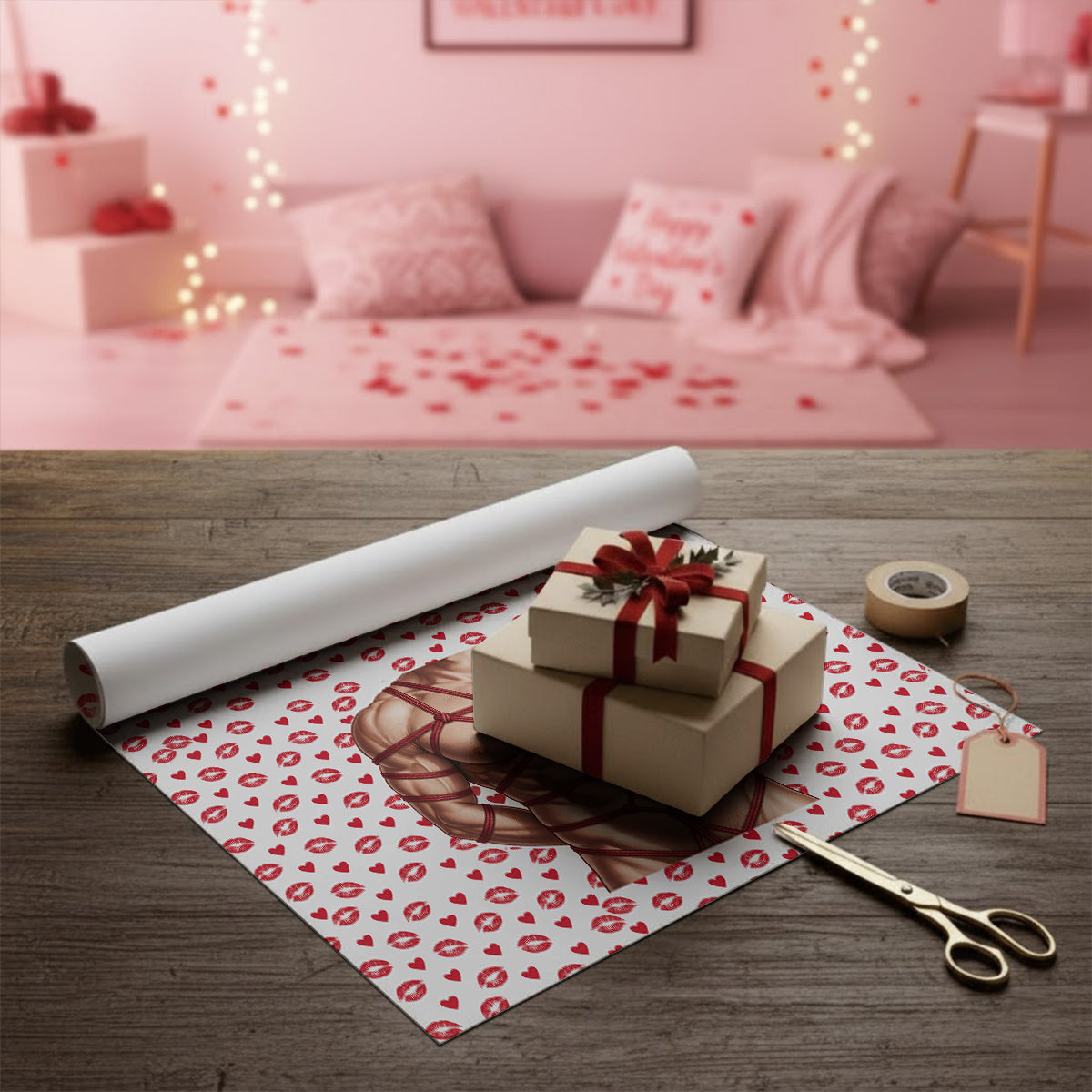 I Am Your Best Gift - Personalized Spicy Couple Wrapping Papers