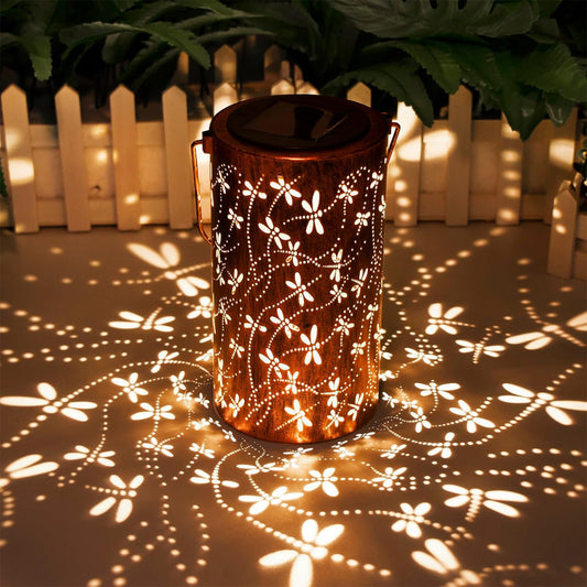 Lampe décorative de jardin LED étanche en forme de libellule