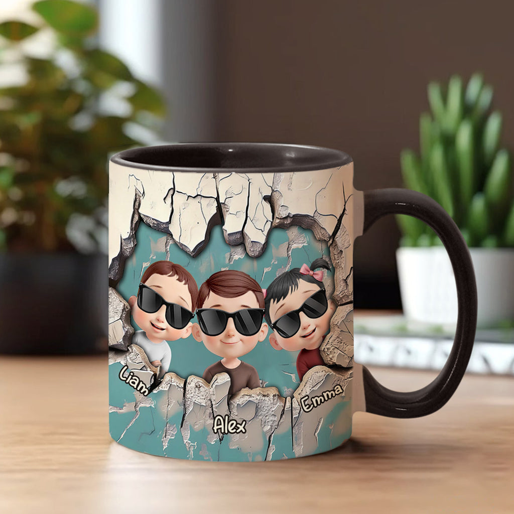 Best Dad Ever - Personalized Father Accent Mug