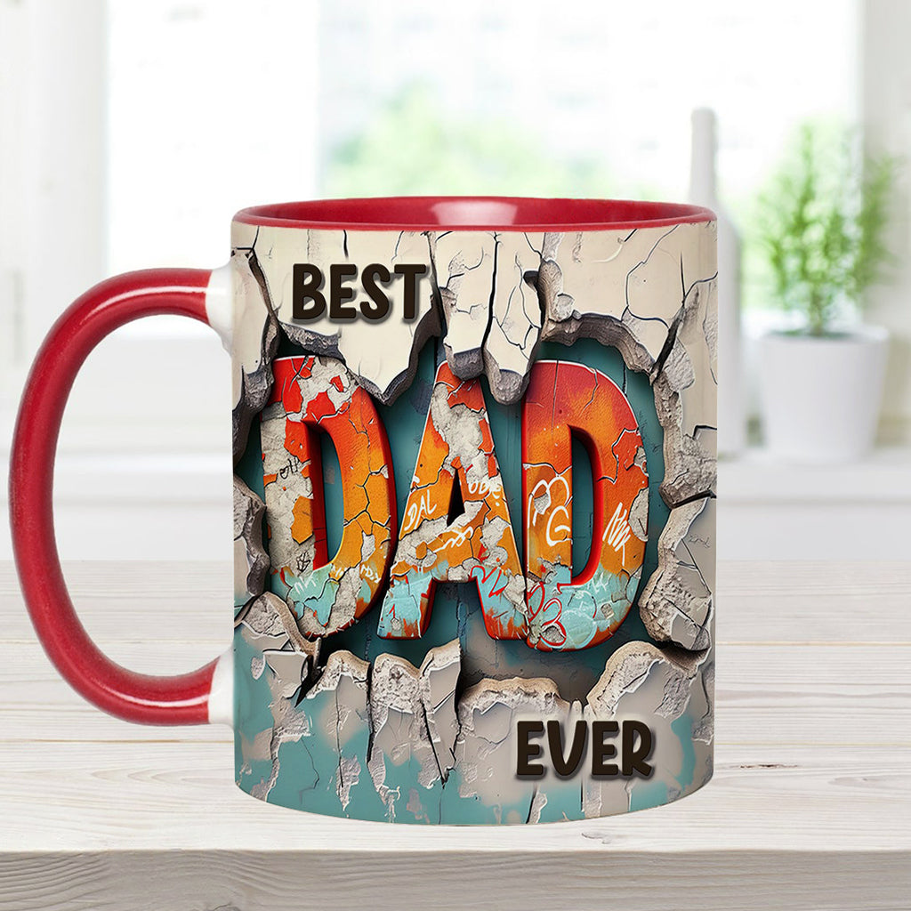 Best Dad Ever - Personalized Father Accent Mug