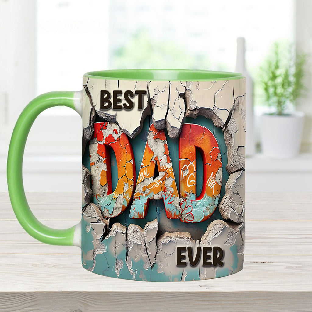 Best Dad Ever - Personalized Father Accent Mug
