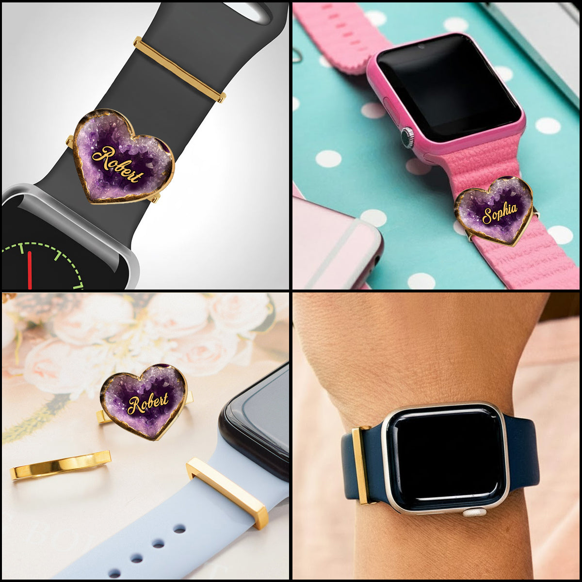 Toi et moi, on gère ! - Montre-bracelet personnalisée Dragon pour femme avec breloques pour bracelet