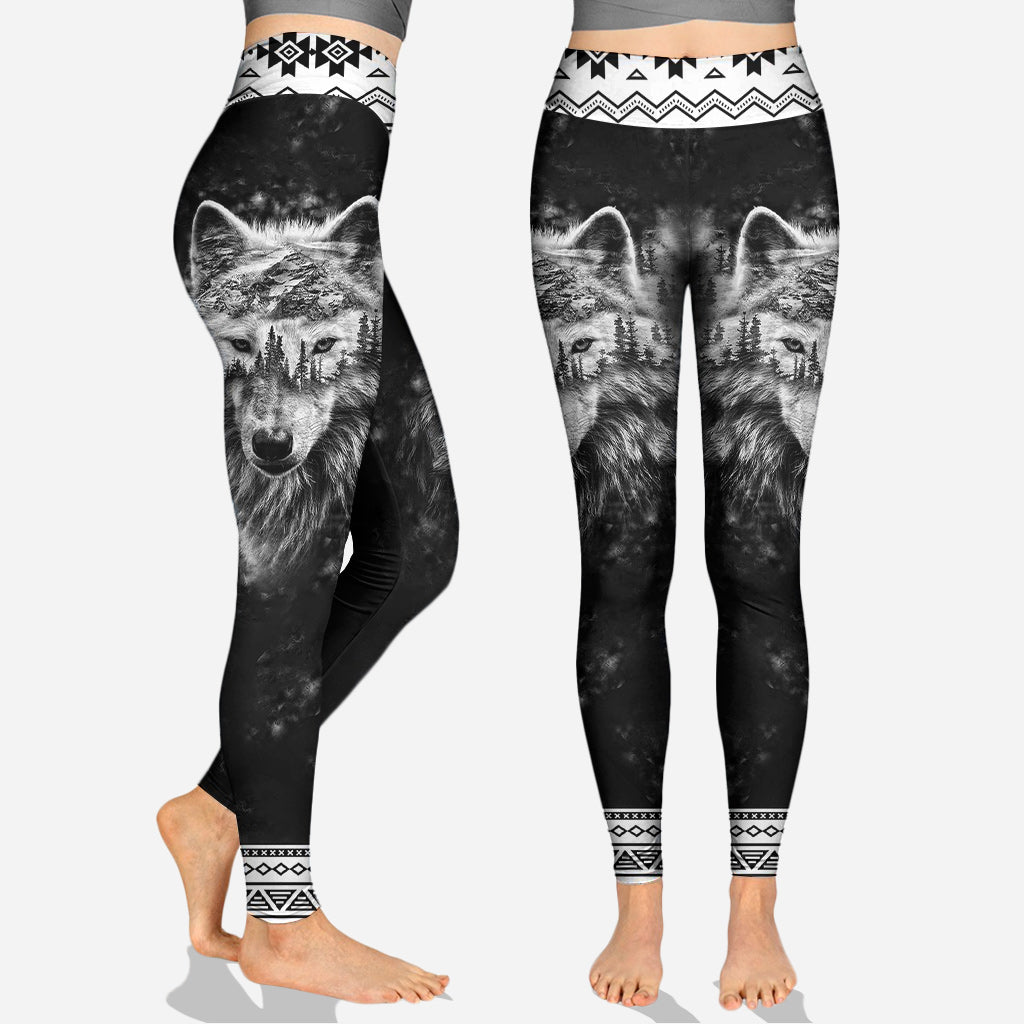 Strong Wolf - Personalized Wolf Hoodie and Leggings