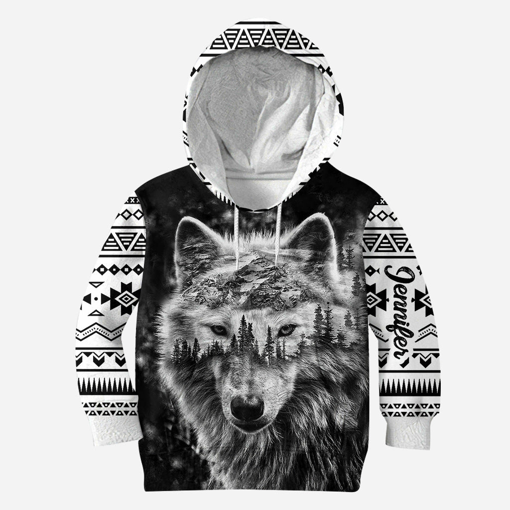 Strong Wolf - Personalized Wolf Hoodie and Leggings