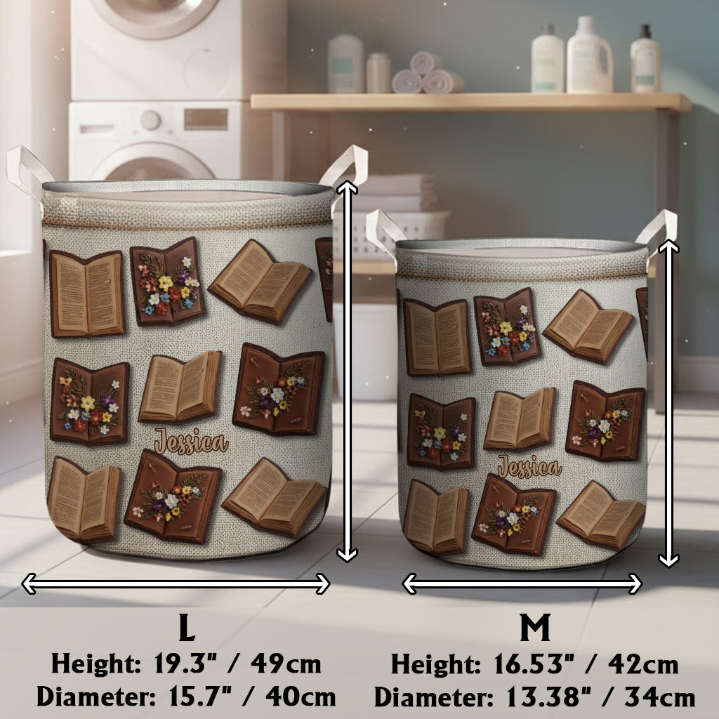 Panier de rangement pour amoureux des livres - Panier de rangement de livres personnalisé