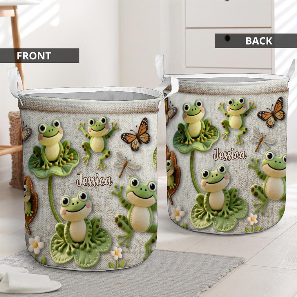 Panier de rangement personnalisé « Love Frog »