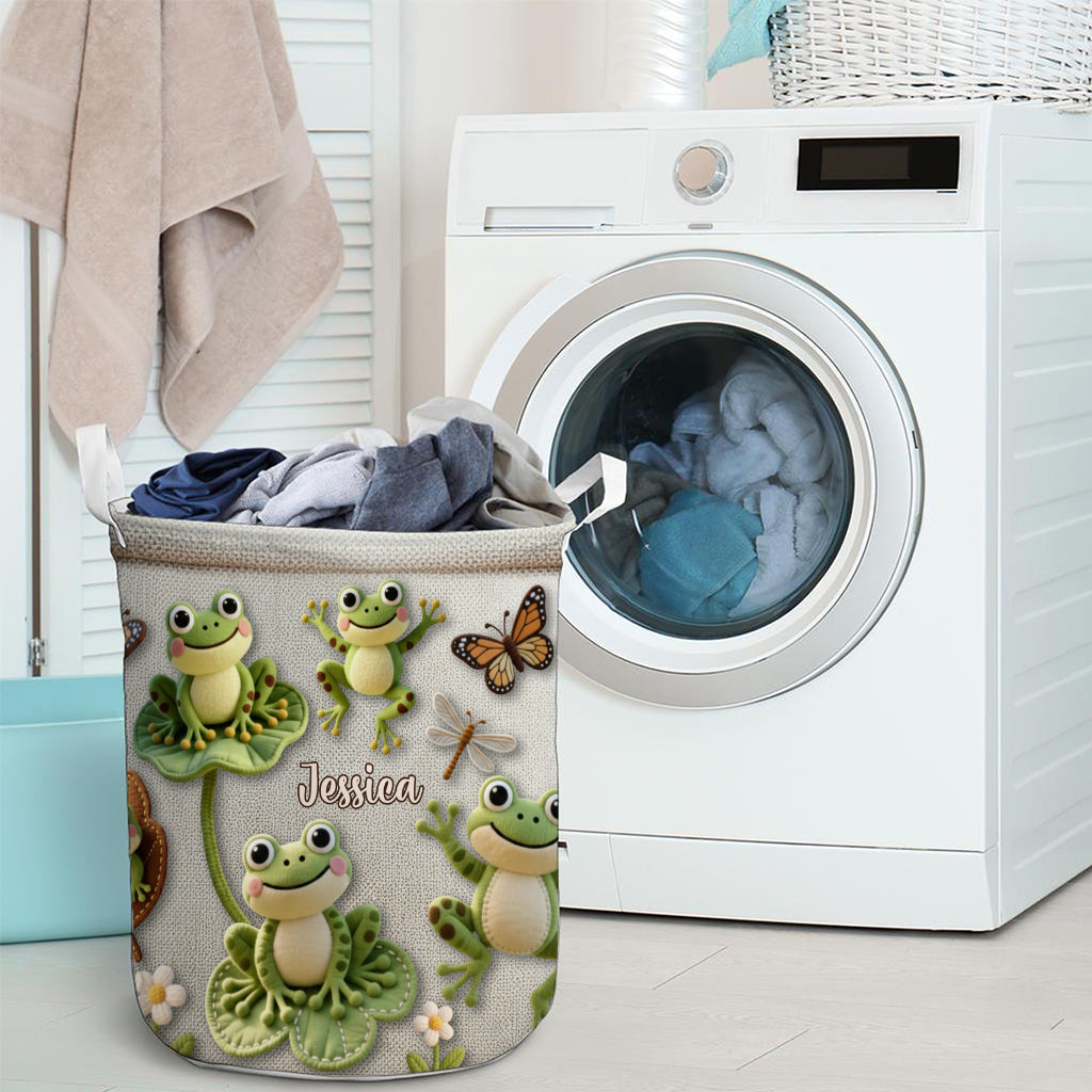 Panier de rangement personnalisé « Love Frog »
