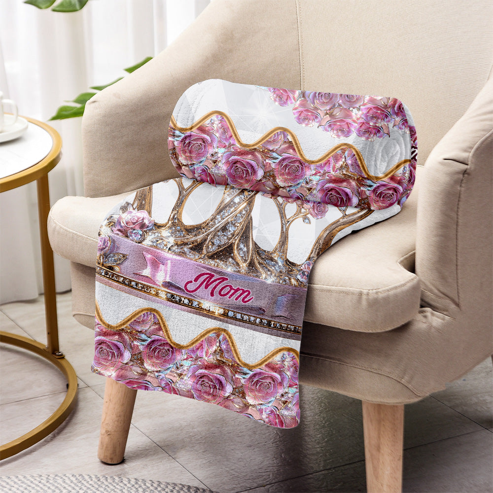 The Love Between Mother And Her Kids - Personalized Mother Blanket