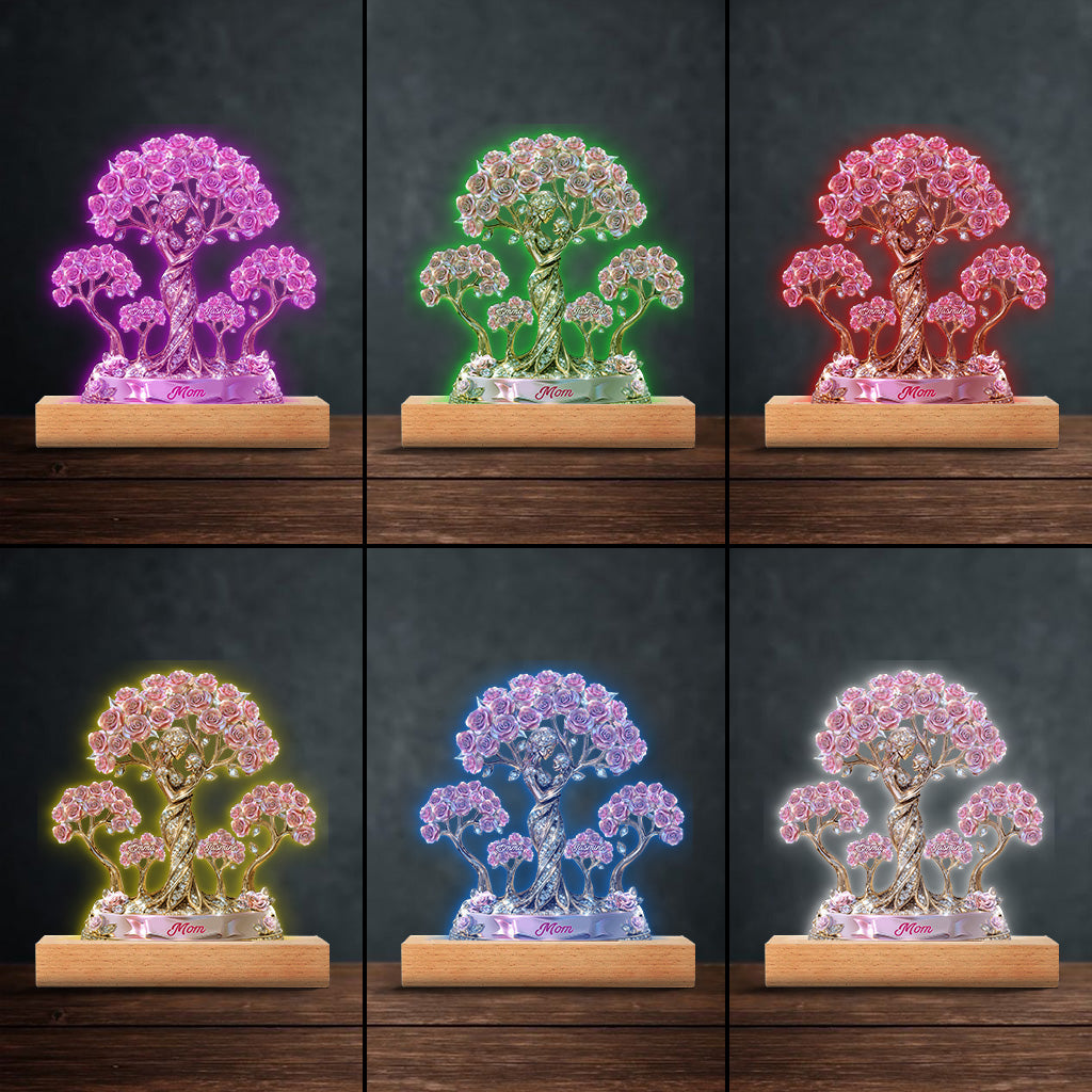 L'amour entre une mère et ses enfants - Plaque acrylique personnalisée pour maman