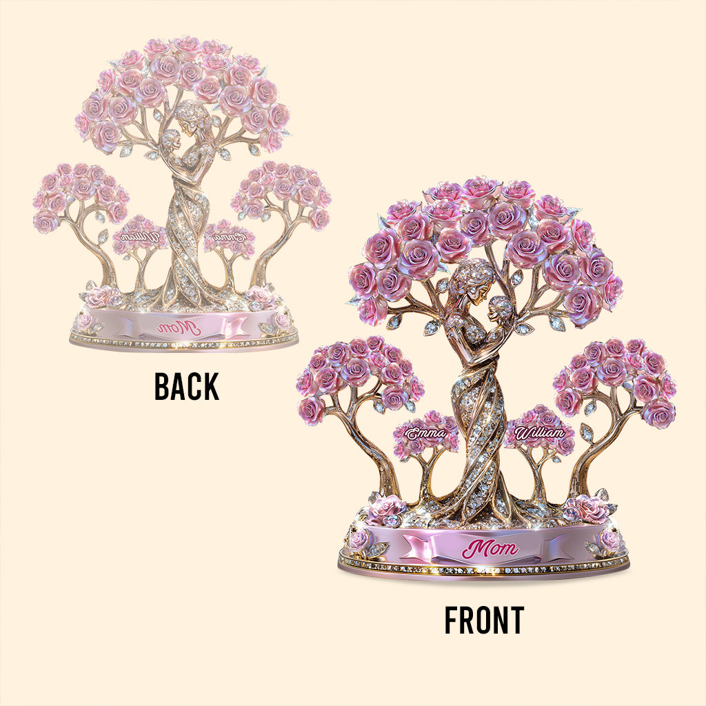 L'amour entre une mère et ses enfants - Plaque acrylique personnalisée pour maman