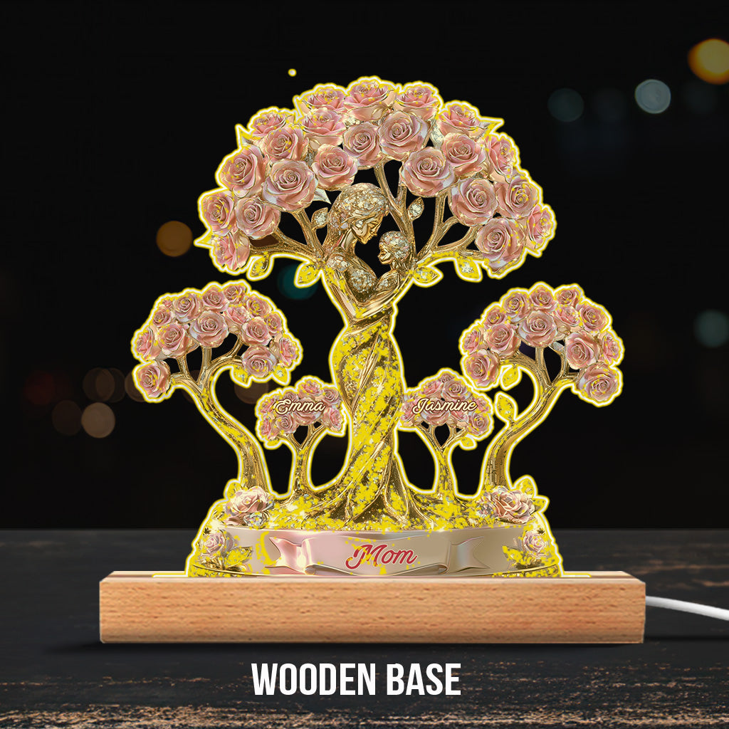 L'amour entre une mère et ses enfants - Plaque acrylique personnalisée pour maman