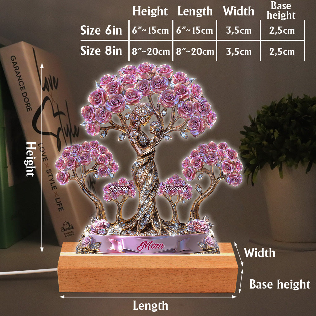 L'amour entre une mère et ses enfants - Plaque acrylique personnalisée pour maman