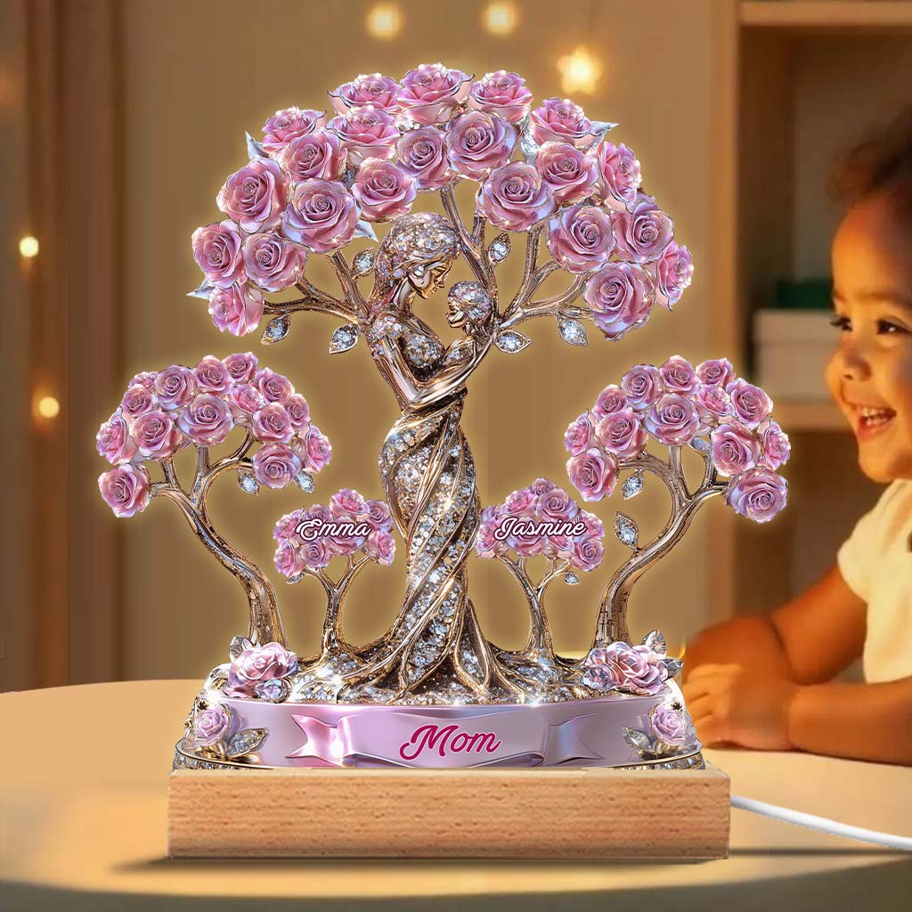 L'amour entre une mère et ses enfants - Plaque acrylique personnalisée pour maman