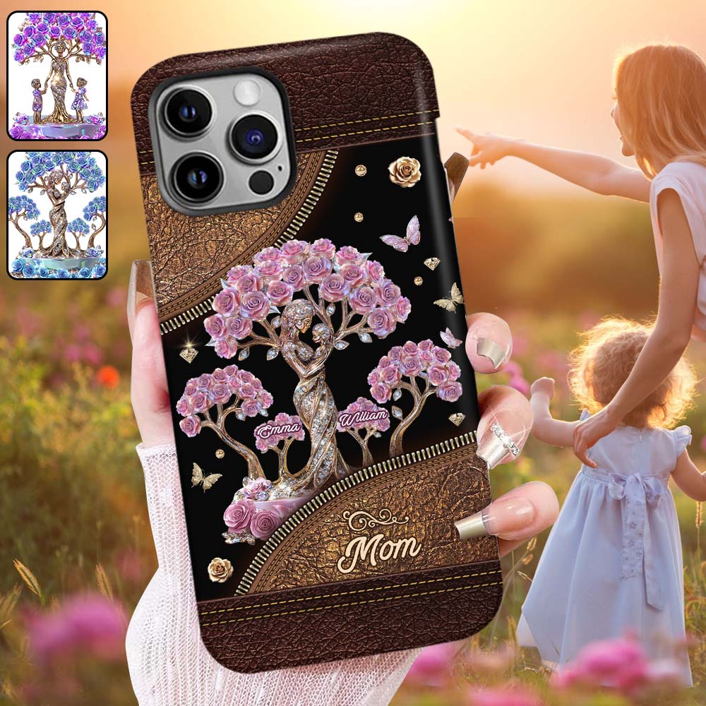 The Love Between Mother And Her Kids - Personalized Mother Full Print Phone Case