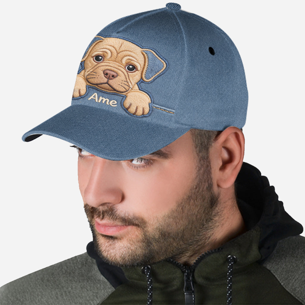 I Love My Dog - Personalized Dog Classic Cap