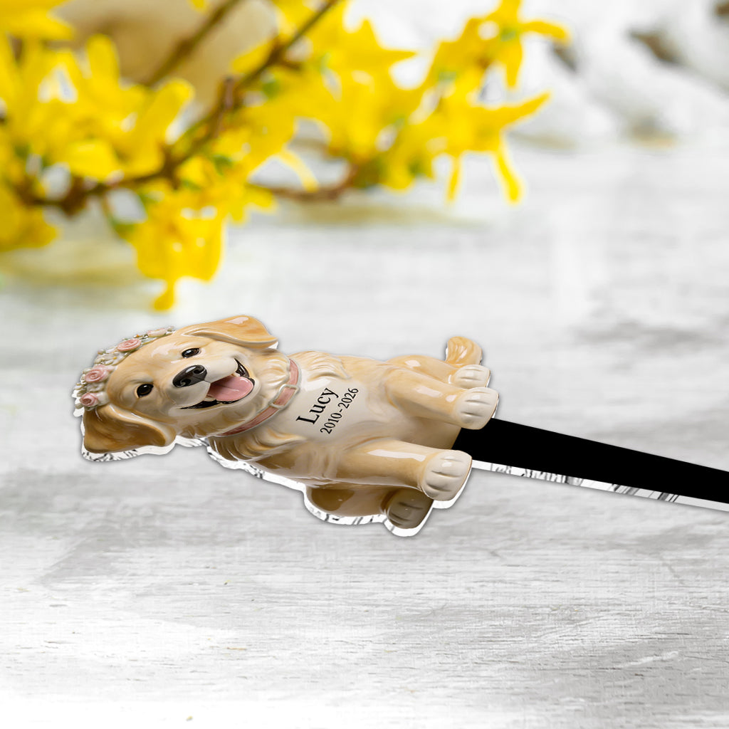 Friend Memorial Garden Sign - Personalized Dog Acrylic Garden Sign/ Acrylic Plaque Sign