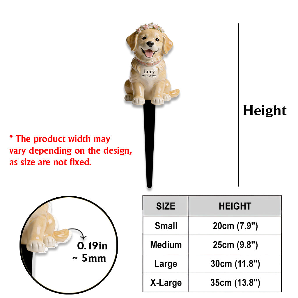 Friend Memorial Garden Sign - Personalized Dog Acrylic Garden Sign/ Acrylic Plaque Sign