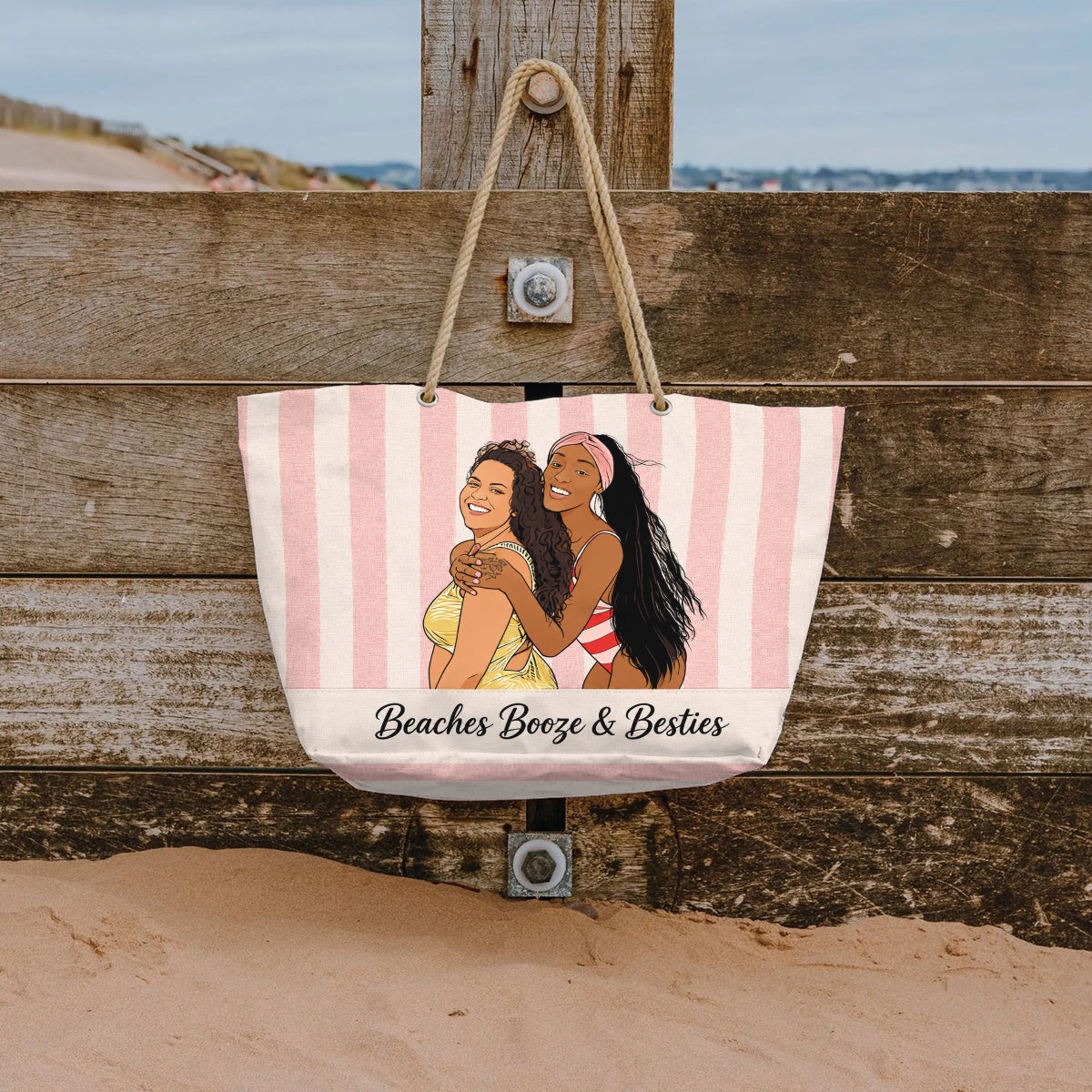 Friends - Personalized Bestie Beach Bag