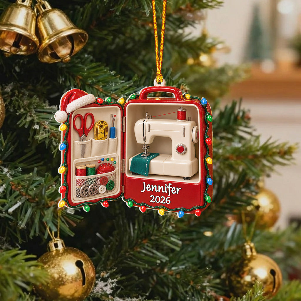 Love Sewing - Personalized Sewing Premium 3D Ornament