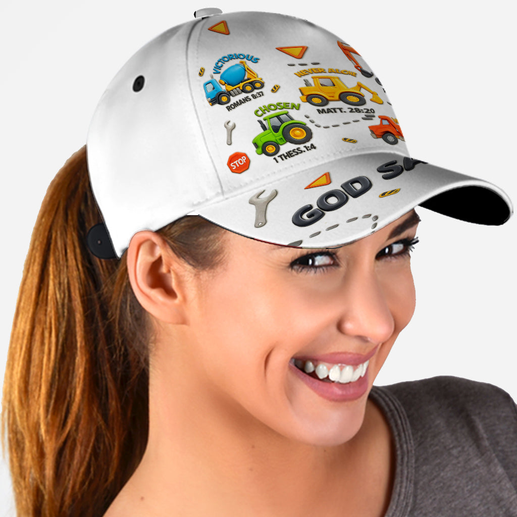 Machines de construction - Casquette classique personnalisée pour enfant