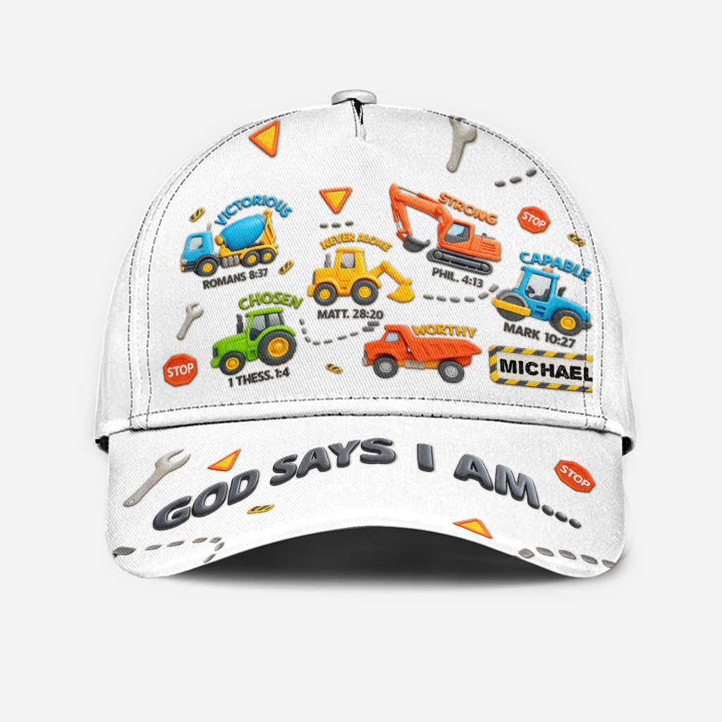 Machines de construction - Casquette classique personnalisée pour enfant