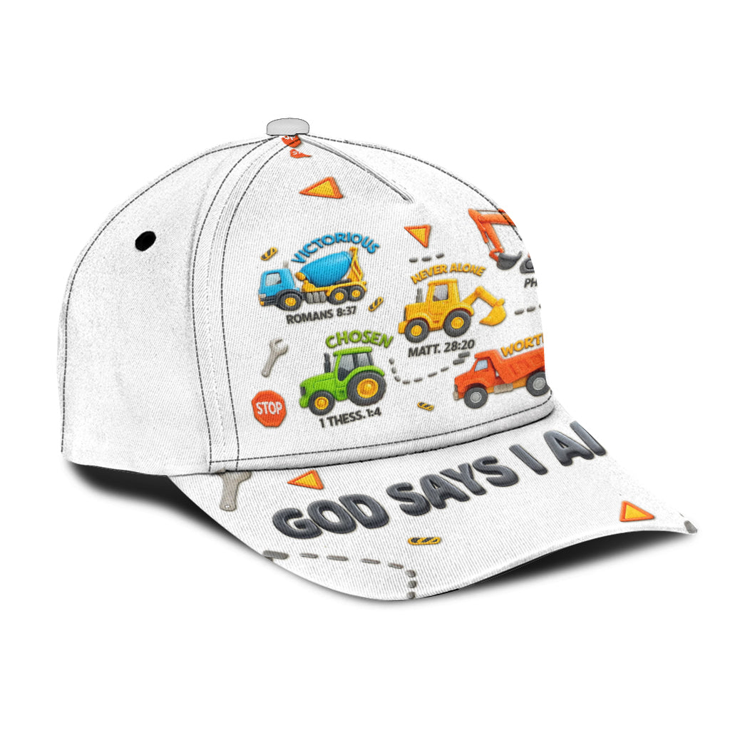Machines de construction - Casquette classique personnalisée pour enfant