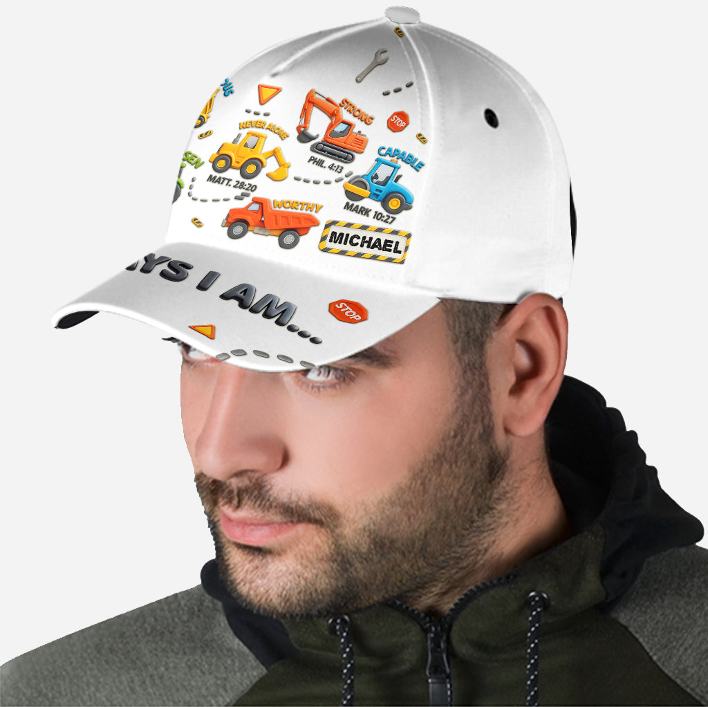 Machines de construction - Casquette classique personnalisée pour enfant