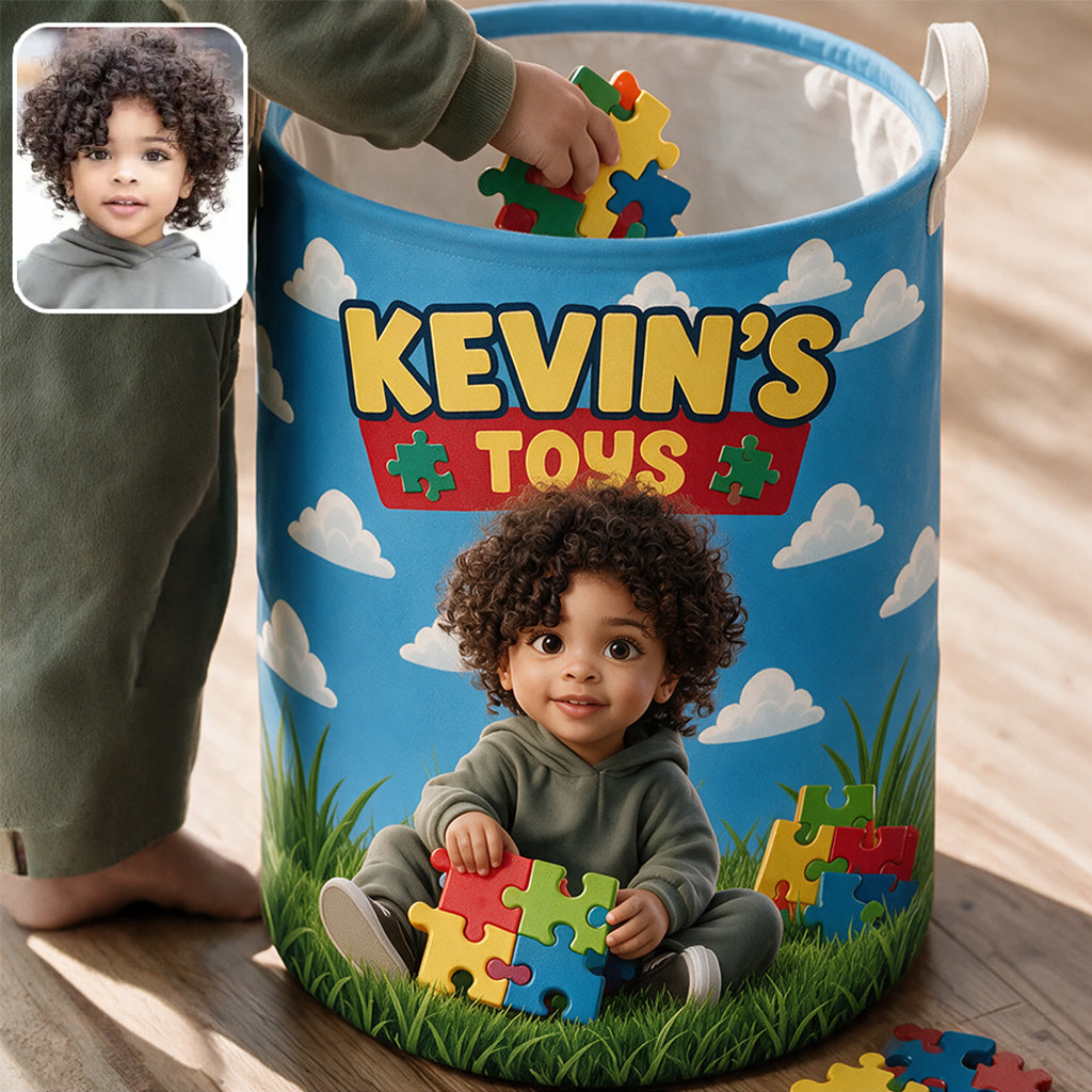 Kid Toy Organize Basket - Personalized Kid Storage Basket