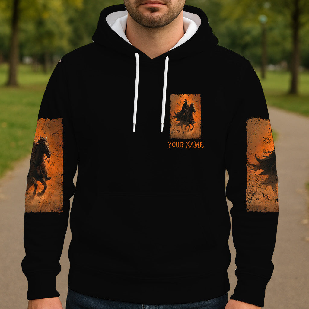 T-shirt personnalisé Halloween à cheval - T-shirt intégral Halloween