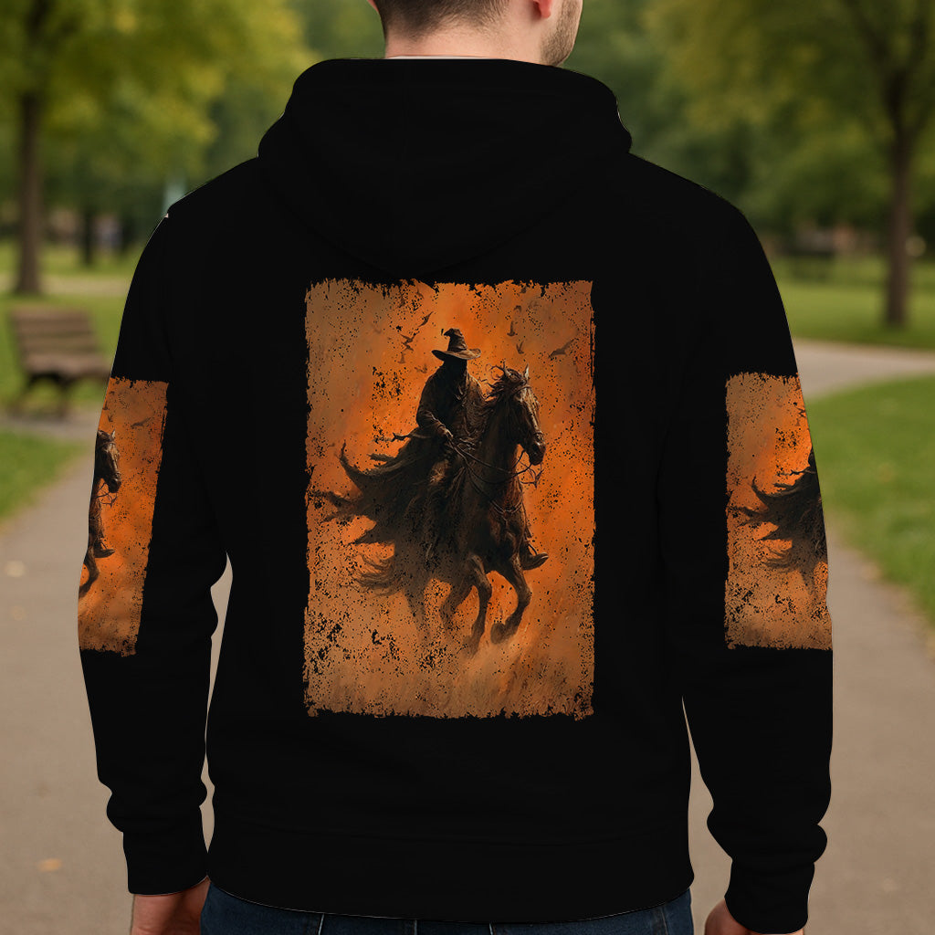 T-shirt personnalisé Halloween à cheval - T-shirt intégral Halloween