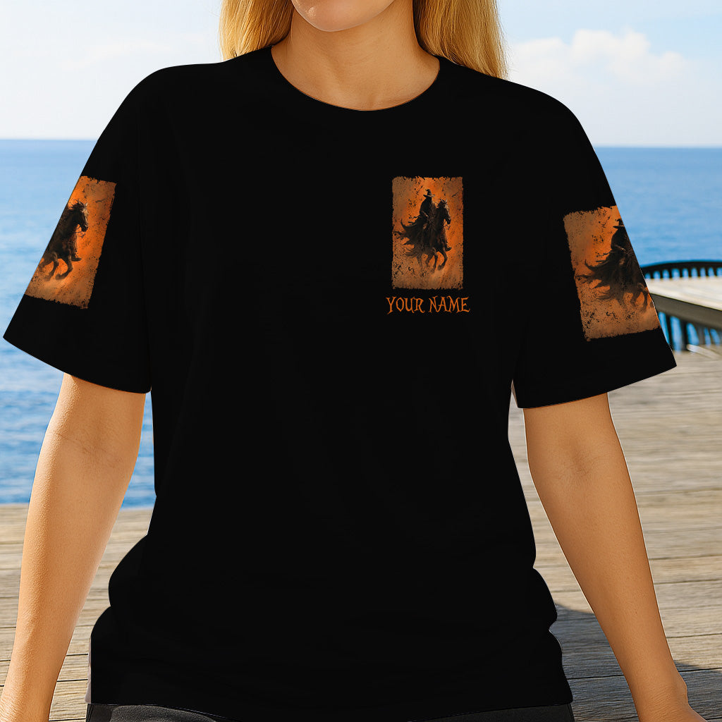 T-shirt personnalisé Halloween à cheval - T-shirt intégral Halloween