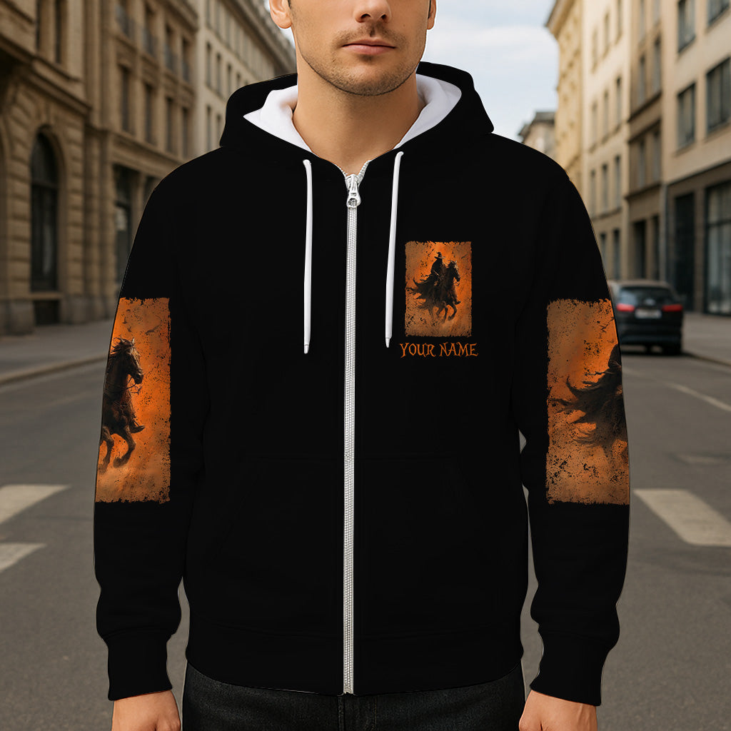T-shirt personnalisé Halloween à cheval - T-shirt intégral Halloween