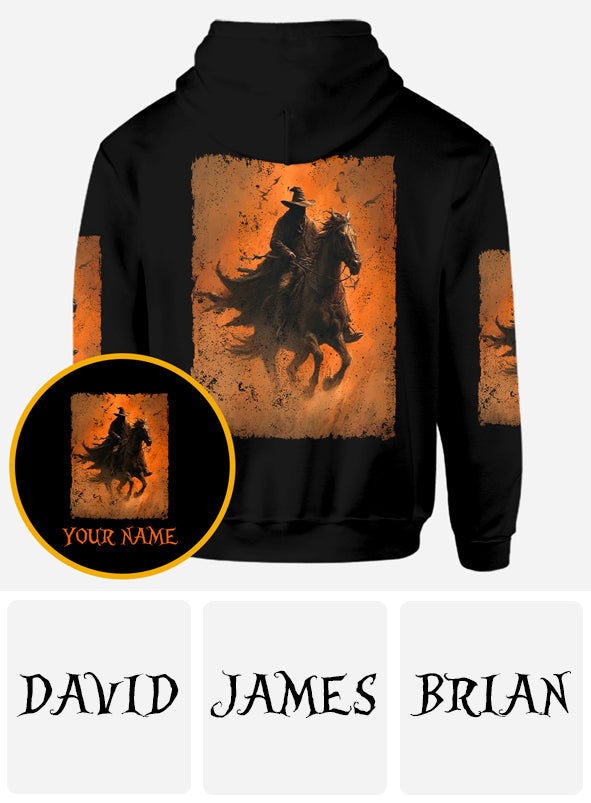 T-shirt personnalisé Halloween à cheval - T-shirt intégral Halloween