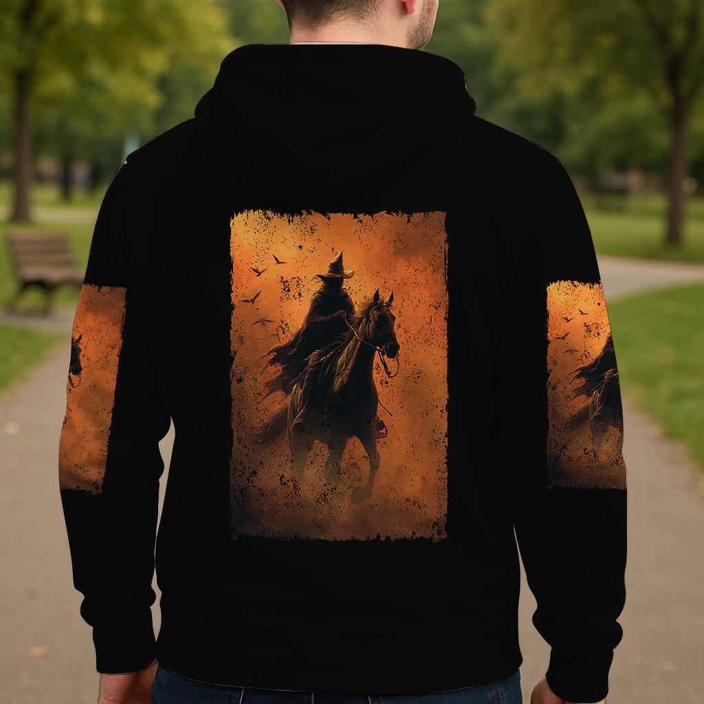 T-shirt personnalisé Halloween à cheval - T-shirt intégral Halloween