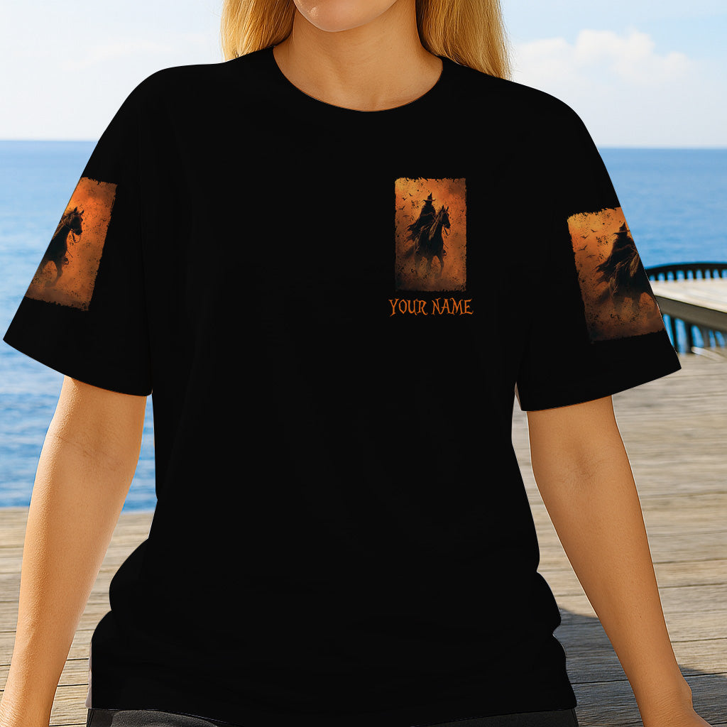 T-shirt personnalisé Halloween à cheval - T-shirt intégral Halloween