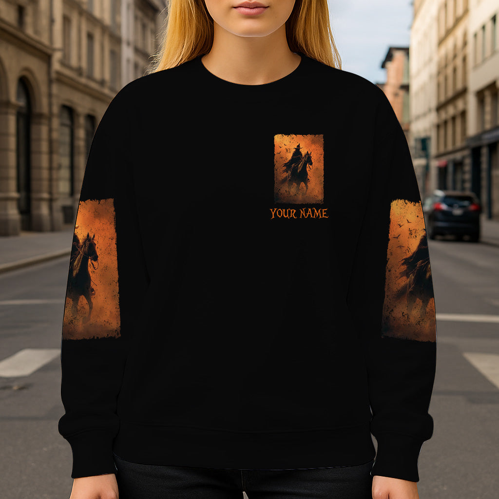 T-shirt personnalisé Halloween à cheval - T-shirt intégral Halloween