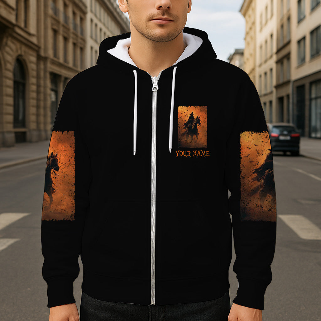 T-shirt personnalisé Halloween à cheval - T-shirt intégral Halloween