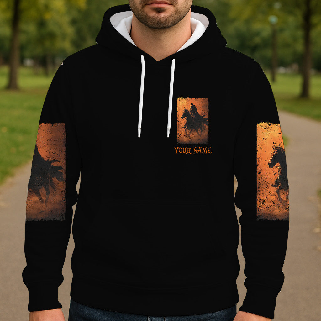 Halloween Horse Riding - Personalized Halloween All Over Shirt