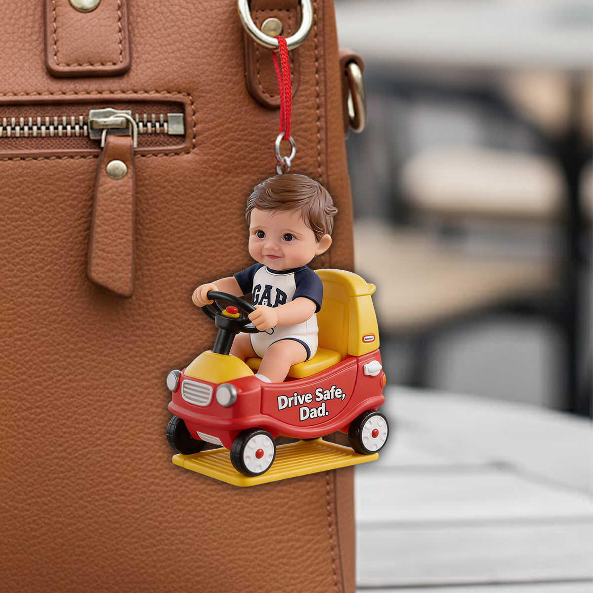 Conduisez prudemment Papa - Figurine 3D personnalisée pour père