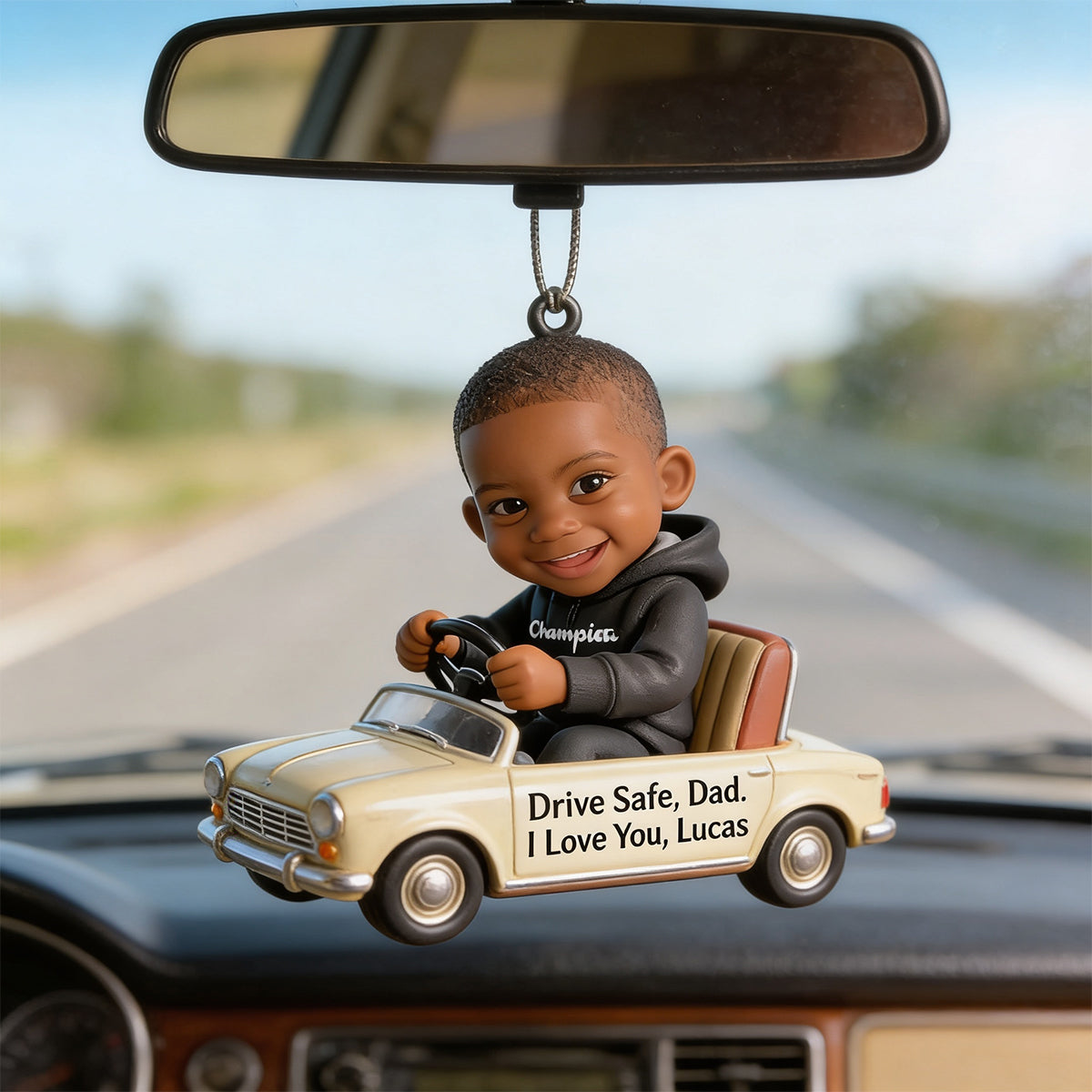 Conduisez prudemment Papa - Figurine 3D personnalisée pour père