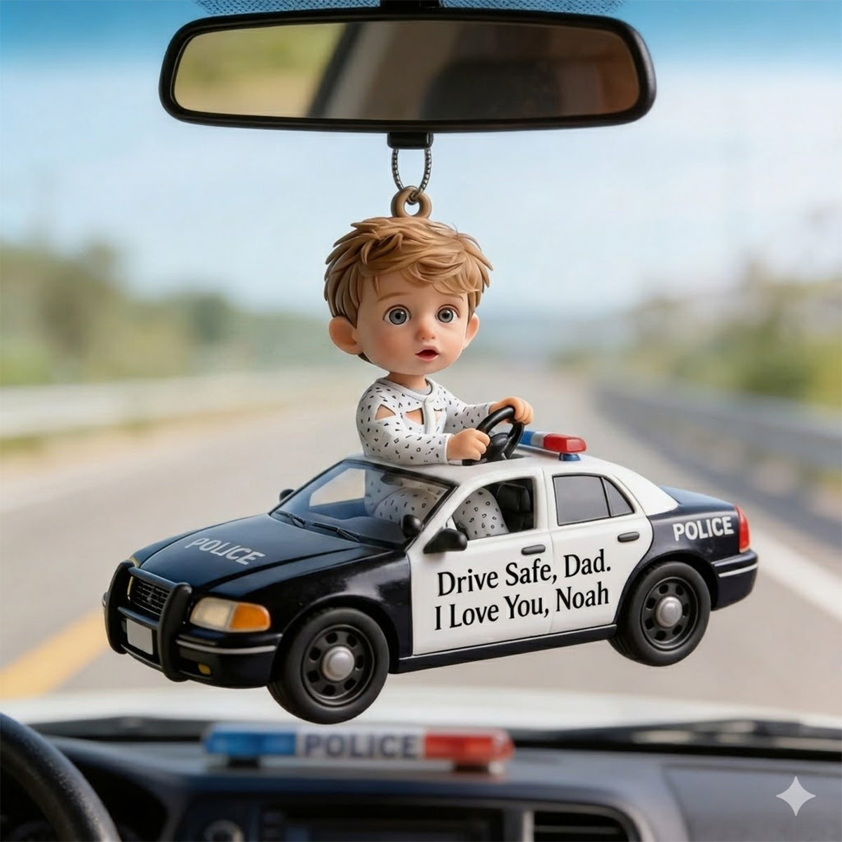 Conduisez prudemment Papa - Figurine 3D personnalisée pour père